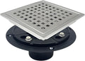 4 Inch Square Shower Drain by KOOTTI