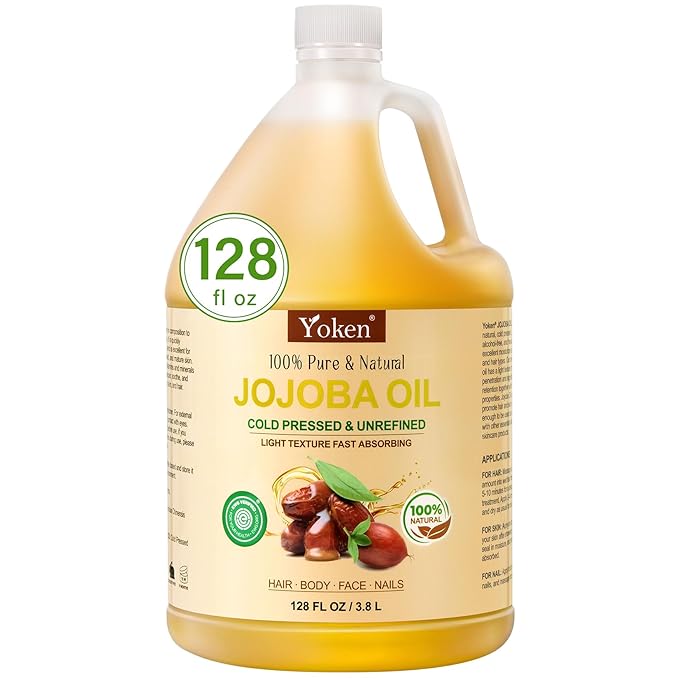 1 Gallon Jojoba Oil EWG Verified by Yoken