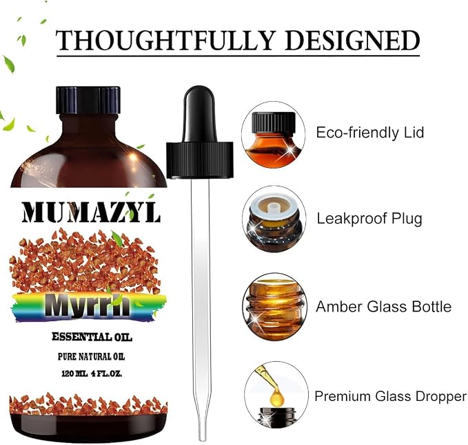 Myrrh Essential Oil, Myrrh Oil 4 Fl Oz 120ML - Image 2