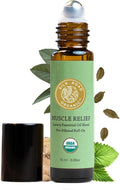 Silk Road Organic Muscle Relief Essential Oil Blend Roll On, 100% Pure USDA by SILKROADORGANIC