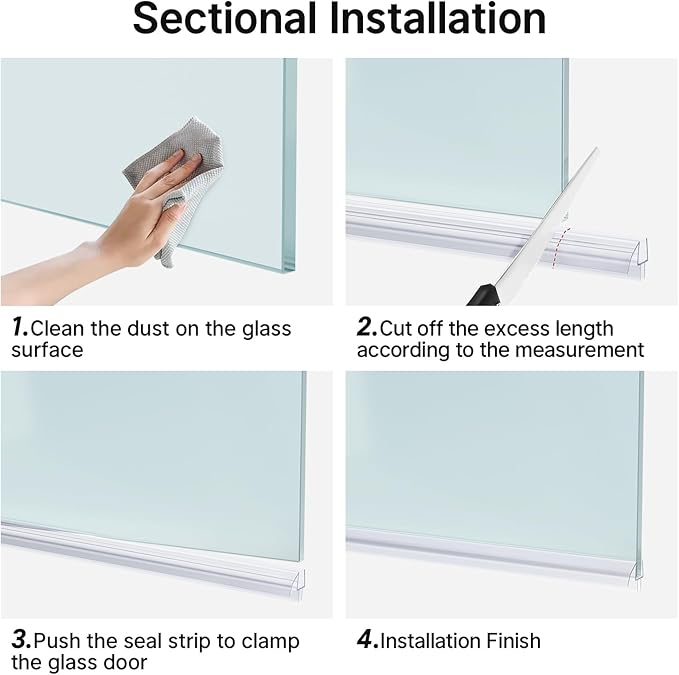 AmazerBath Shower Door Bottom Seal 39 inch - Image 6
