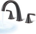Brass Roman Gooseneck Tub Filler, Oil Rubbed Bronze Garden Tub Faucet Deck by HanallxSanitaryWare