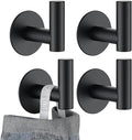 JQK Self Adhesive Towel Hook Black, No Drill Stick on Coat Robe Clothes Wall by Homeimprovement