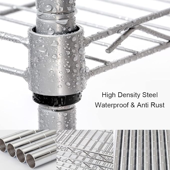 BNSPLY 6 Tier Wire Shelving Unit - Image 8