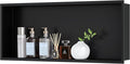 Neodrain 30X12Inch Shower Niche, Matte Black Wall Cubby Stainless Steel Wall by Neodrain
