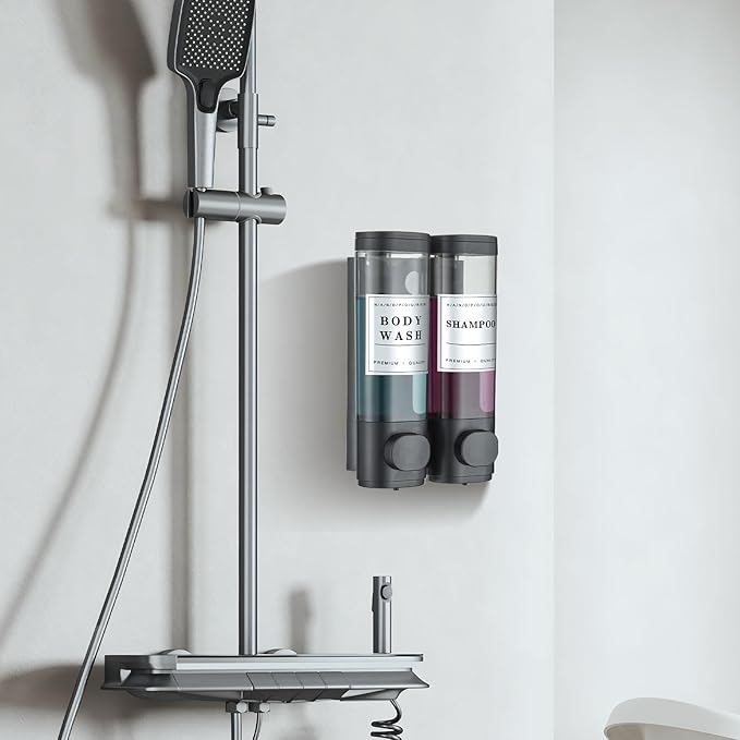 Shower Soap Dispenser Wall Mounted No Drill Shampoo Dispenser - Image 6