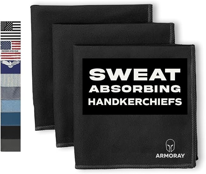ARMORAY Sweat Absorbing Towel Handkerchief – Quick-Dry Microfiber Gym Towels by ARMORAY