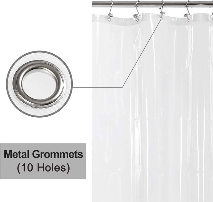 Barossa Design 60 x 72 Inches Shower Curtain Liner - Image 5