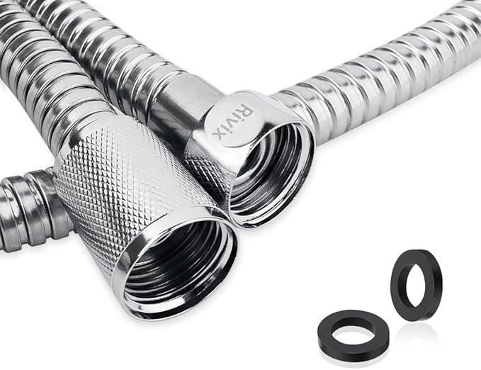 Shower Hose, 70 Inches Extra Long Shower Head Hose Stainless Steel Plated Nut - Image 2