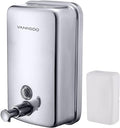 Commercial Soap Dispenser Wall Mount Stainless Steel Manual Liquid Pump by VANNSOO