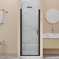 30” x 72” Pivot Swing Shower Door, 1/4 inch Tempered Glass Panel Hinged Shower by Bathenum