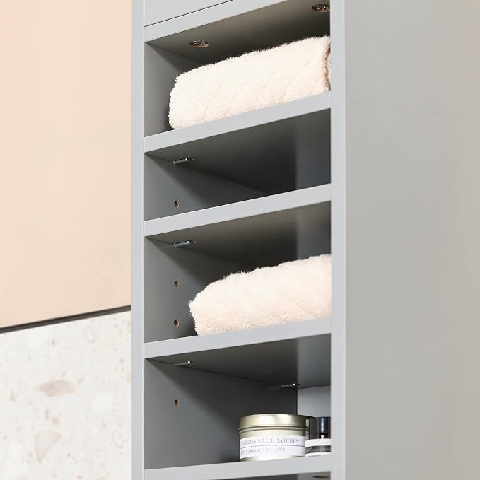 SoBuy Bathroom Narrow Storage Cabinet Skinny Tall Unit - Image 6