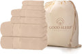 100% Cotton Bath Towel Set, 2 Bath Towel, 2 Hand Towels, 2 Wash Cloths by GoodSleepBedding