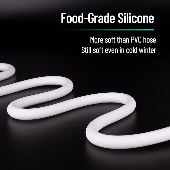 Shower Hose Extra Long, Ultra-Soft Silicone Shower Hose Replacement, Anti-Kink - Image 2
