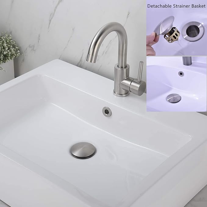 Bathroom Sink Drain, 2 Pack Drain Stopper Bathroom Sink - Image 6