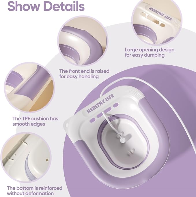 Sitz Bath，Electric Sitz Bath for Toilet, Portable and Collapsible Sitz Bath Tub - Image 5