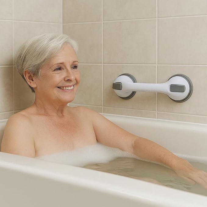 2 Pack Grab Bars for Bathtubs and Showers, Shower Handles for Elderly Seniors - Image 5