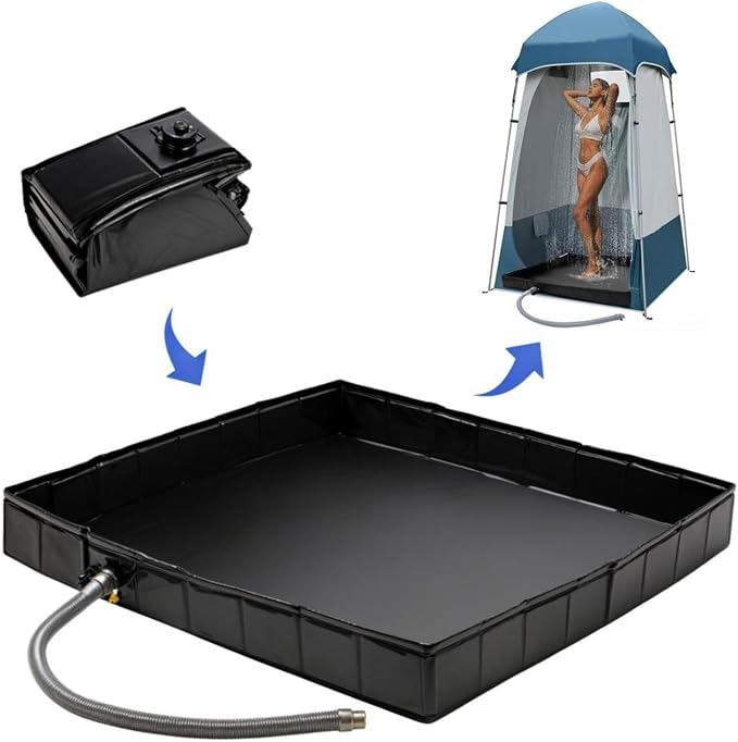 Outdoor Shower Base Portable Shower Floor Outdoor Shower Pan - Image 2
