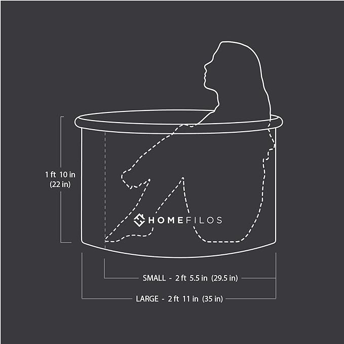 Portable Bathtub by Homefilos, Ice Bath and Cold Plunge - Image 5