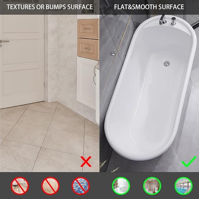 Extra Large Non-Slip Bathtub Mat, 36x17” TPR Shower Mat - Image 6