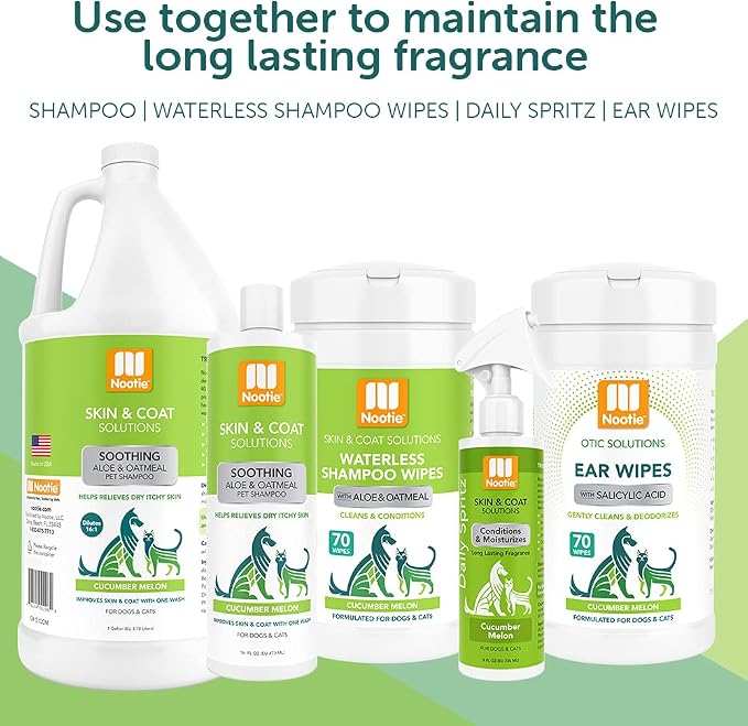 Nootie - Oatmeal Pet Shampoo for Sensitive Skin - Revitalizes Dry Skin & Coat - - Image 8