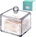 SheeChung Modern Square Qtip Holder Acrylic Bathroom Vanity Countertop Storage by SheeChung