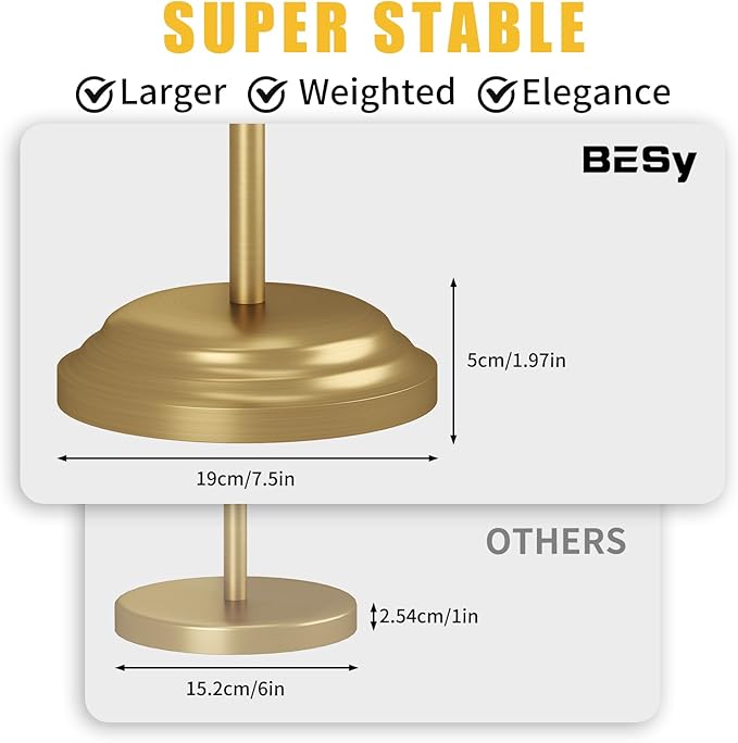 BESy Toilet Paper Holder Free Standing Bathroom Toilet Tissue Holder Stand - Image 6