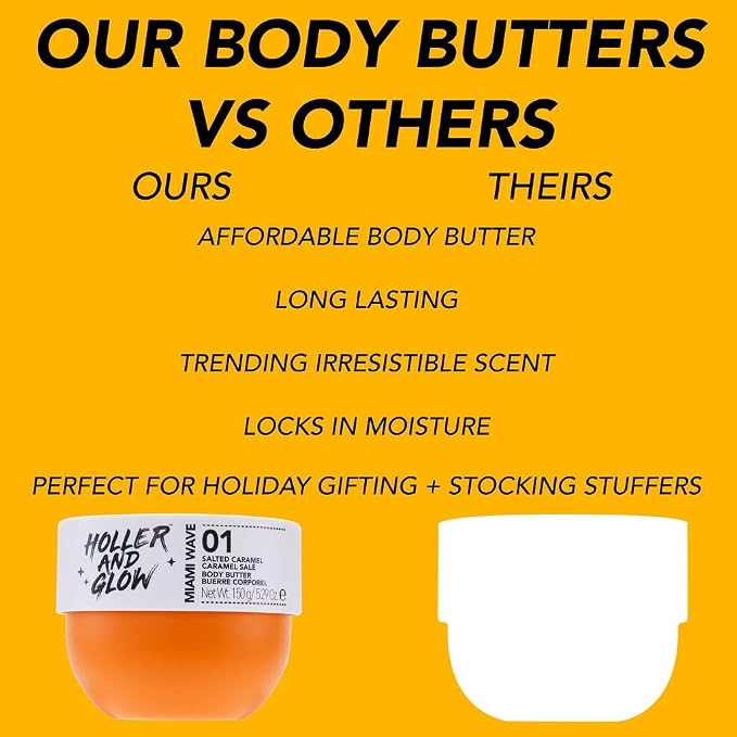 Holler And Glow Miami Wave Salted Caramel Body Butter, Body Butter - Image 7