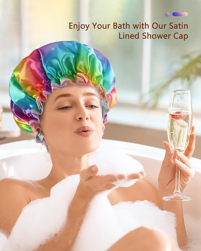 mikimini Sparkle Rainbow Shower Cap - Image 6