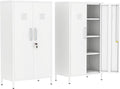 Tall Narrow Storage Cabinet 51.18" H Bathroom Cabinet Metal Pantry Cabinets by Ckzbx