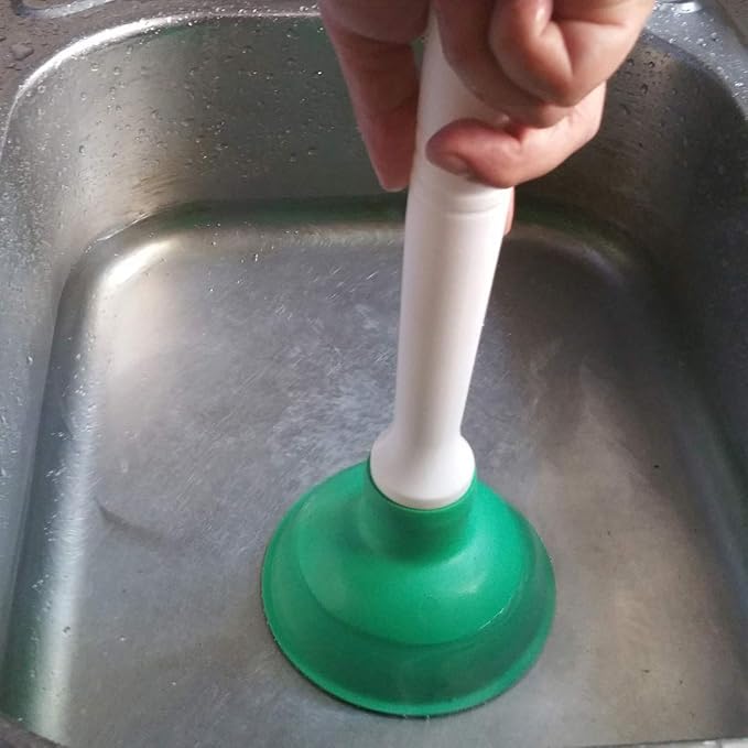 Coralpearl Drain Plunger, Small Hand Force Plumber Helper, Little 4 inch Cup - Image 5