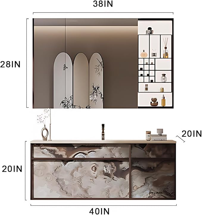 40IN Modern Bathroom Vanity - Image 2