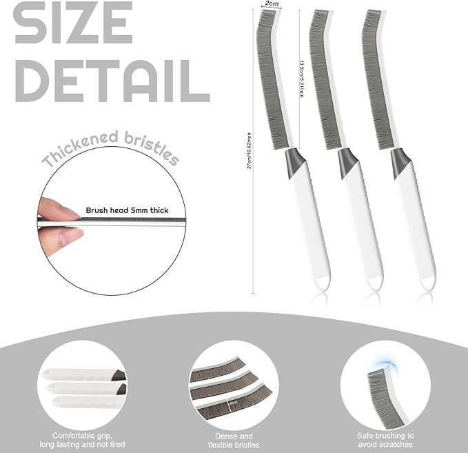 Crevice Cleaning Brush Bathroom Tile Groove Gap Cleaning Brush Premium Crevice - Image 4
