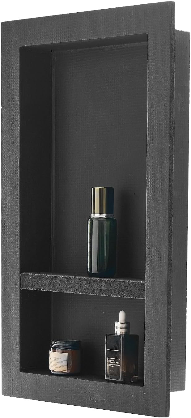 VEVOR Shower Niche, Modern Soap & Shampoo Storage Organizer, Square Corners - Image 9