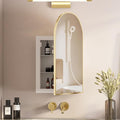 Recessed Medicine Cabinet for Bathroom, Brushed Gold Arched Medicine Cabinet by Mepplzian