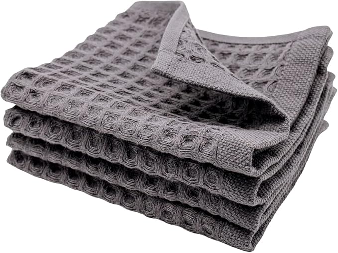 sea me at home Waffle Washcloths Set, 100% Turkish Cotton by seameathome