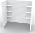 White Polystyrene Tub Wall Surround 32"x 60"x 58" by NoahWilliamHome