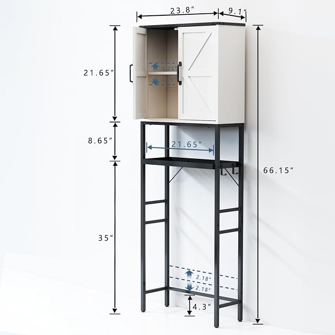 Over The Toilet Storage Cabinet, Bathroom Above Toilet Cabinet Organizer - Image 2