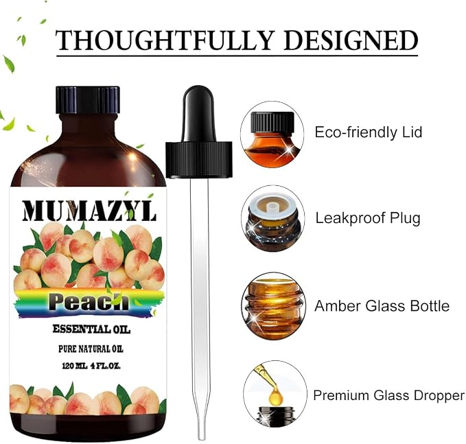 Peach Essential Oil, Peach Oil 4 Fl Oz 120ML - Image 2