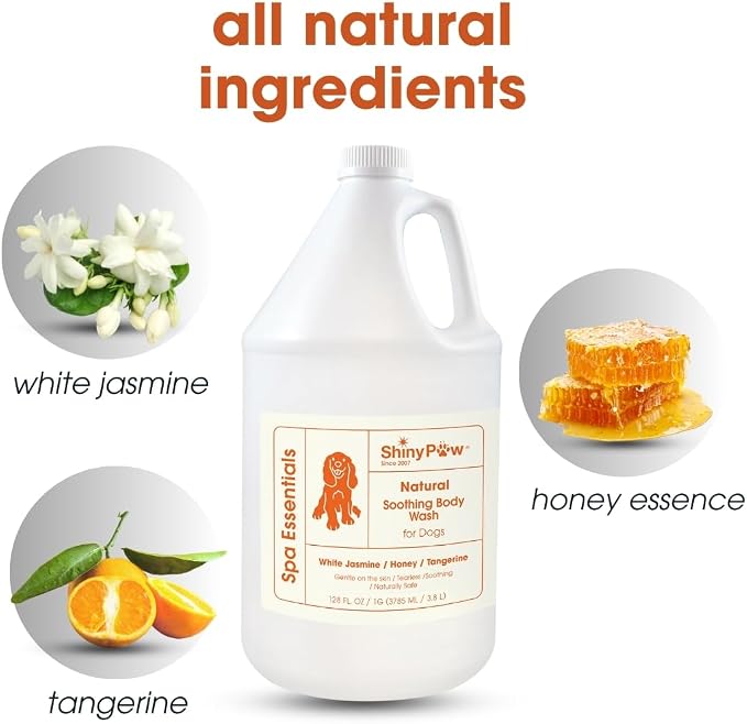 Jasmine & Honey Spa Body Wash for Dogs by Shiny Paw | Dog Itchy Skin Relief & - Image 3