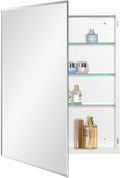 Bathroom Medicine Cabinet with Beveled Edge Mirrored Door 24 x 30 inch by MedicineCabinetsMirrors