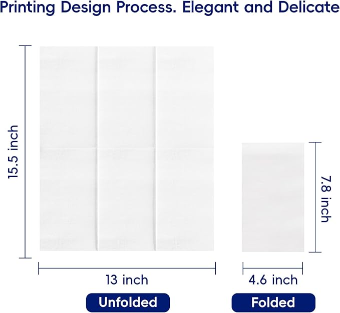 400 Pack Paper Napkins, Disposable Guest Towels Party Dinner Napkins Soft - Image 2
