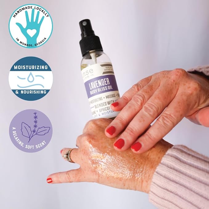 Rinse Bath & Body Moisturizing Lavender Body Oil Moisturizer Spray - Image 3