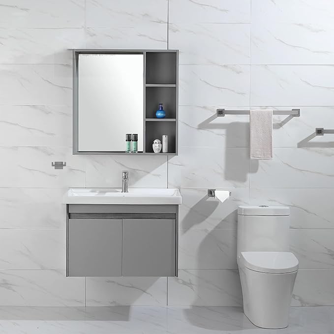 Lava Odoro 5-Piece Bathroom Hardware Accessories Set Brushed Nickel, Bathroom - Image 6