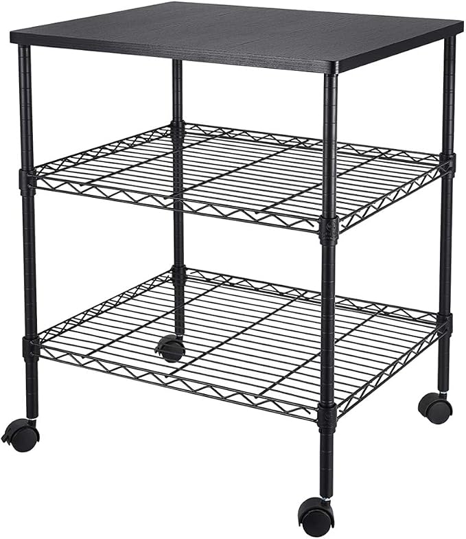 3 Tier Storage Racks Shelving, Heavy Steel Pantry Shelves, Adjustable Wire by Unknown