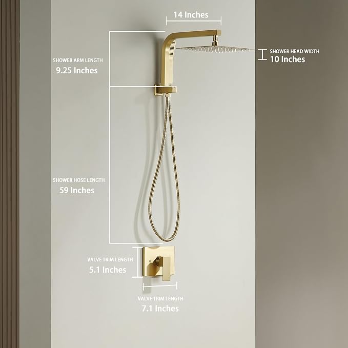 Brushed Gold Shower System - Image 6