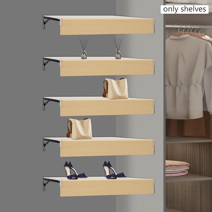 33 Inch Floating Shelves for Wall, 16 Inch Deep Hanging Shelf, Large Display & - Image 6
