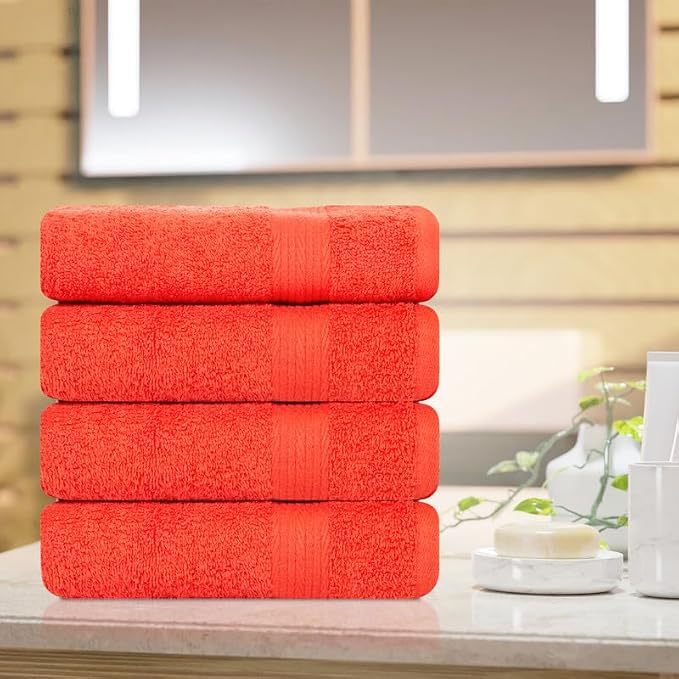 Ample Decor Hand Towels for Bathroom 18 X 28 Inch 600 GSM 100% Cotton, Soft - Image 2