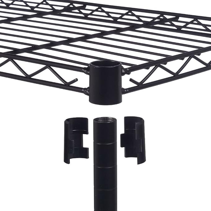 5 Tier Storage Racks Shelving, Heavy Steel Pantry Shelves, Adjustable Wire - Image 7