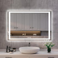 ISKM 44'' x 28'' LED Mirror for Bathroom Lighted Vanity Mirror for Wall Front by ISKM-IStillKeepMovin